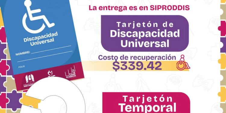 Impulsan la inclusión con el trámite del Tarjetón de Discapacidad