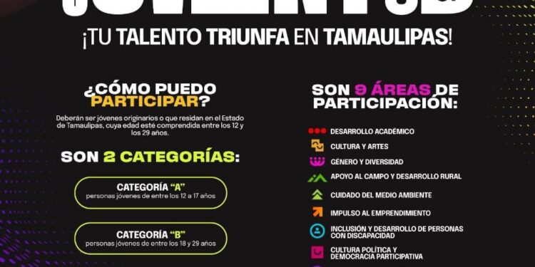 Invitan a jóvenes de Matamoros a participar en el Premio Estatal de la Juventud 2025