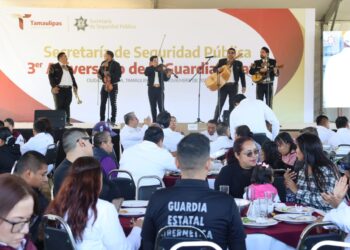 Con música, danza y regalos, SSPT celebra tres años de la Guardia Estatal