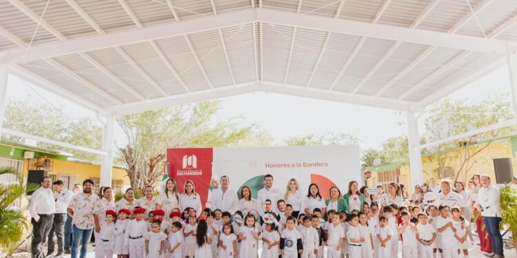 Alcalde Beto Granados entrega techumbre al Jardín de Niños Estefanía Castañeda