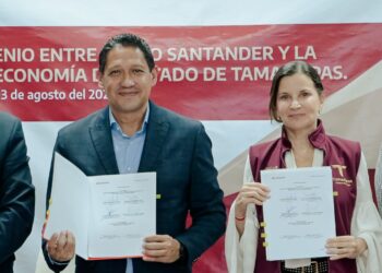 Convenio Economía – Santander México otorga créditos por 92 mdp a MiPyMEs tamaulipecas