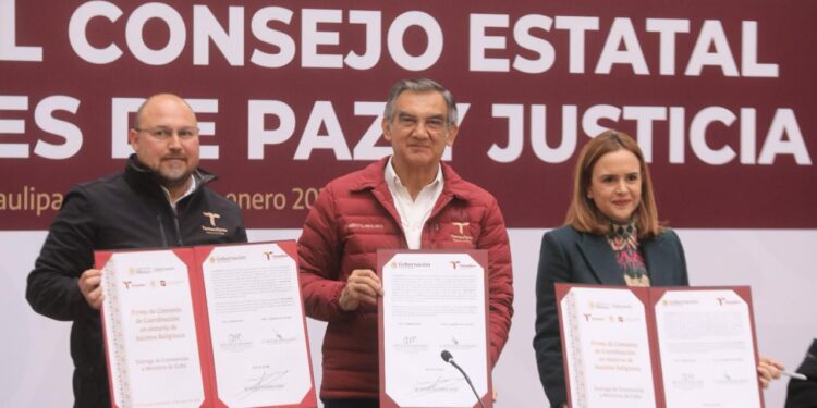 Instala Tamaulipas Consejos de Paz y Justicia Cívica; es primera entidad donde se entregan títulos a asociaciones religiosas