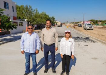 Avanza pavimentación del Gobierno de Carlos Peña Ortiz en la Ernesto Zedillo