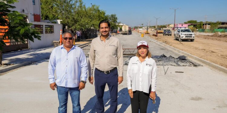 Avanza pavimentación del Gobierno de Carlos Peña Ortiz en la Ernesto Zedillo