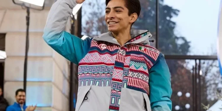 Luce Donovan Carrillo como modelo en los JO Invernales